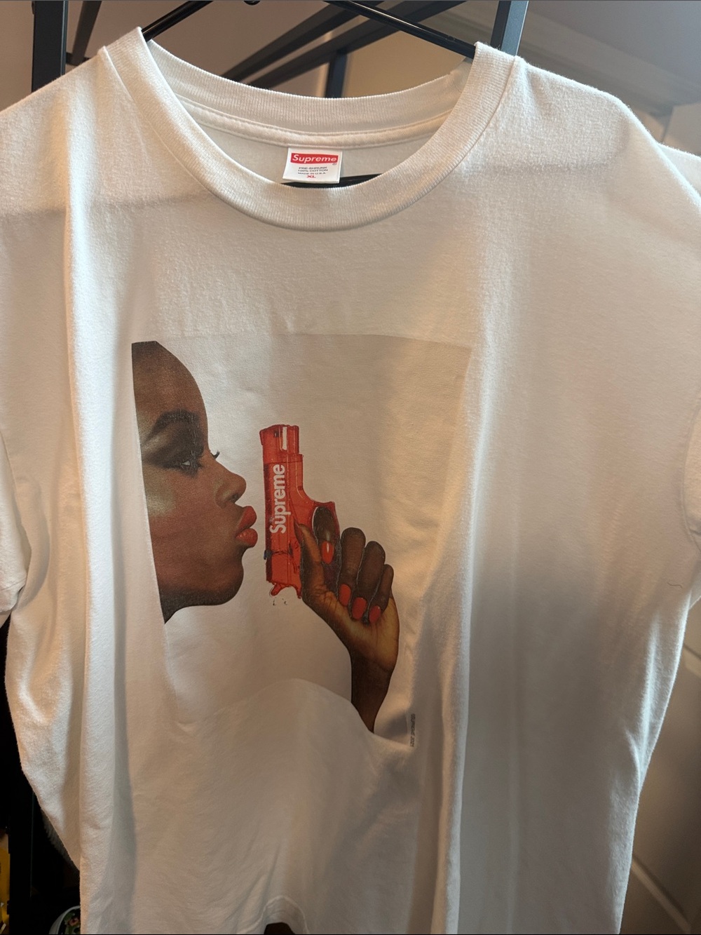 Supreme water pistol tee